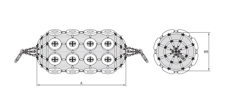 Pneumatic Rubber Submarine Fender