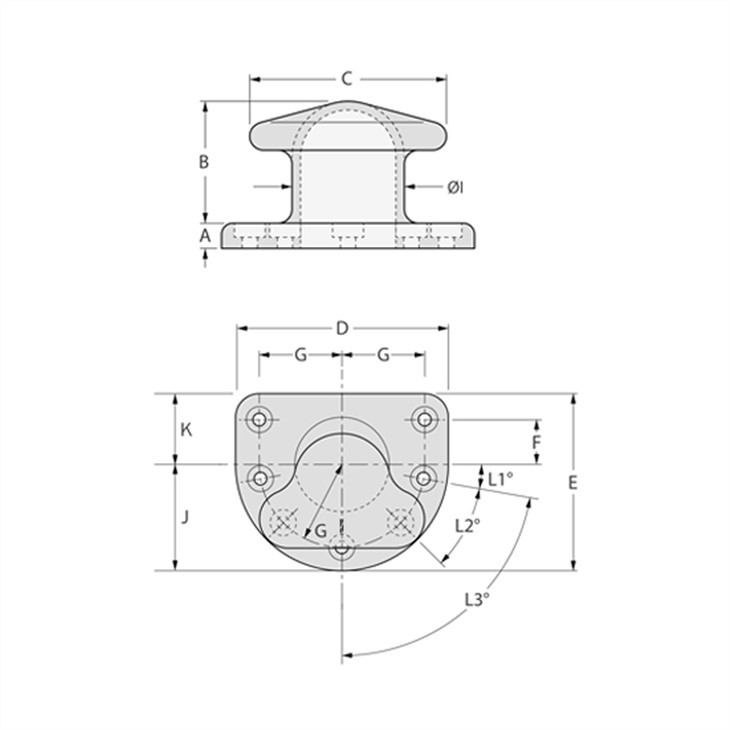 Bitt Mooring Bollard din oțel turnat